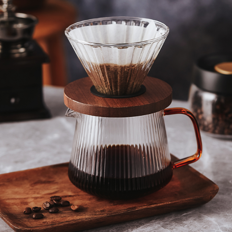 V Filter Cup Coffee Pot Heat-Resistant Glass Teapot Coffee Kettle - Image 3