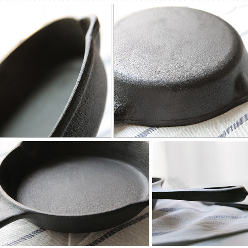 Vintage 15CM Round Cast Iron Small Frying Pan, 15cm - Image 5