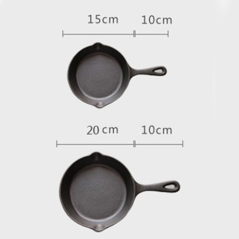Vintage 15CM Round Cast Iron Small Frying Pan, 15cm - Image 6