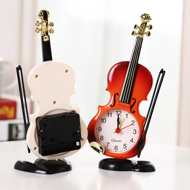 European Style Violin Alarm Clock Retro Ornament Decoration - Image 3