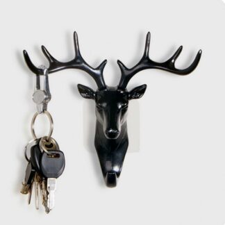 Vintage Deer Head Wall Hanging Key Holder