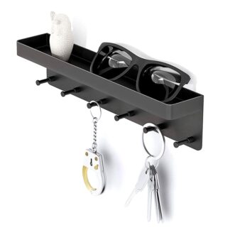 Wall-Mounted Shelf Sundries Organizer Hanging Key Rack Home Decorative