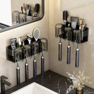 Aluminium Alloy Wall Mounted Toothbrush Holder