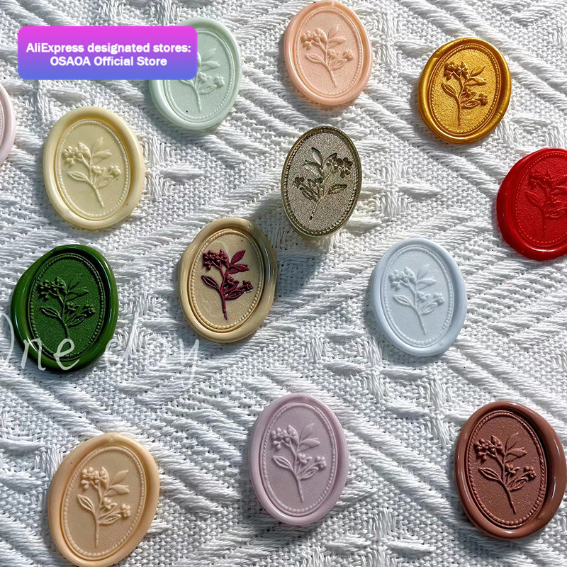 1 PC 3D Embossed Flower Frosting Wax Seal Stamp Relief - Image 2