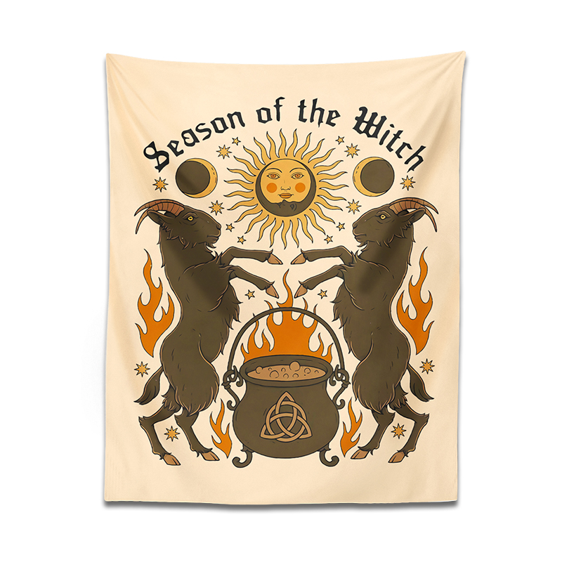 Sun Moon Psychedelic Tarot Tapestry Wall Hanging - Image 6