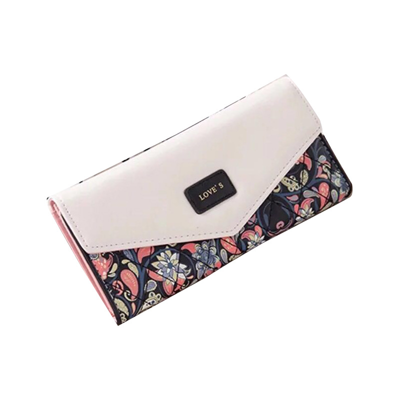 Women Envelope Floral Long Wallet - Image 3