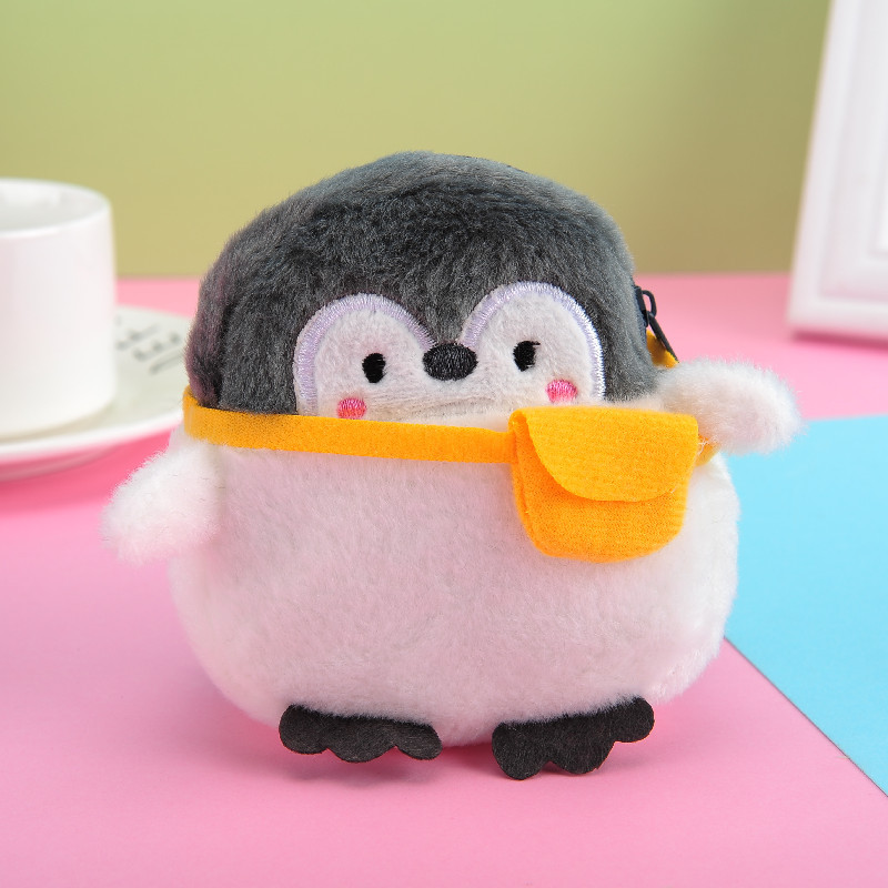Cute Soft Plush Penguin Coin Wallet for Kids - Image 2