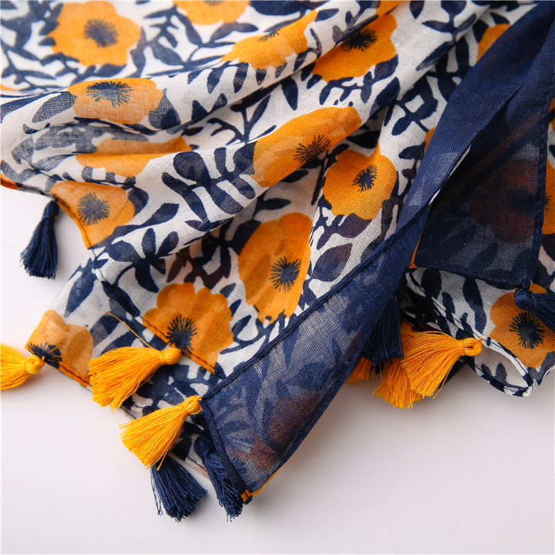 Womens Fashion Scarf Luxury Shawls Foulard Scarf - Image 2