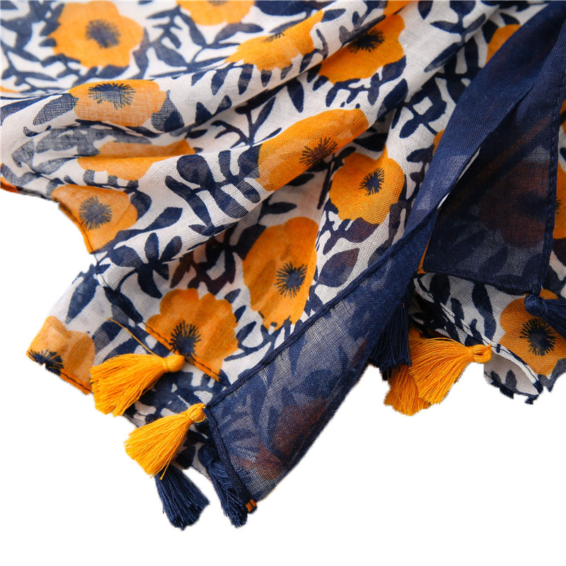 Womens Fashion Scarf Luxury Shawls Foulard Scarf - Image 3