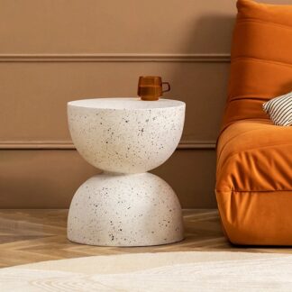 Nordic Hourglass Imitation Terrazzo Small Side Table