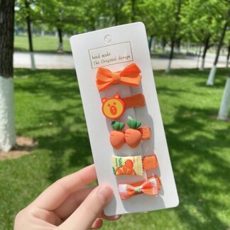 Orange Series Cute Bowknot Princess Hairpins