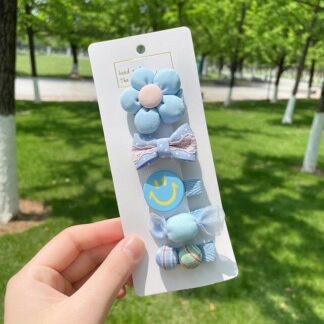 Blue Series Cute Bowknot Princess Hairpins