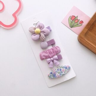 Purple Series Cute Bowknot Princess Hairpins