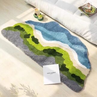 Plush Irregular Shaped Soft Absorbent Floor Mat