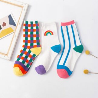 Rainbow Striped Socks