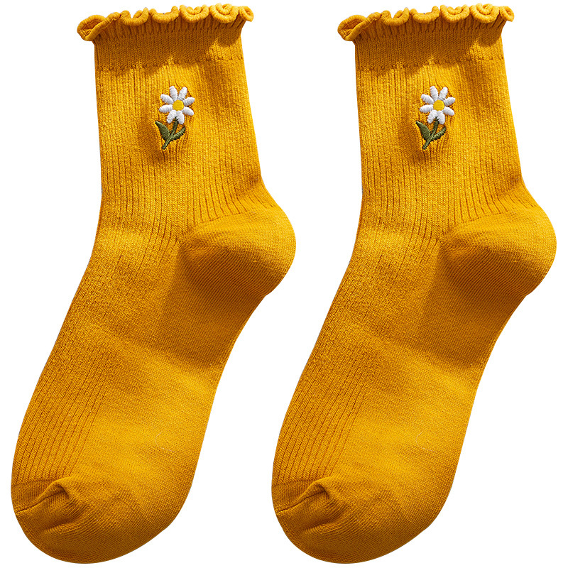 Sunflower Frilly Socks - Image 5