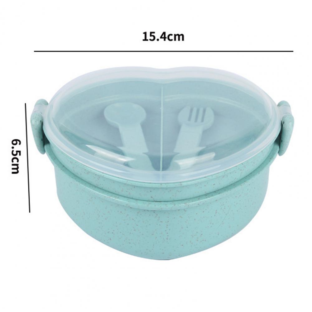 1 Set Lunch Box Heart Shaped Food Storage Box - Image 3
