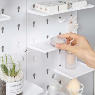 1 Set Practical Organizer Rack Bedroom Hanging Wall Pegboard Organizer