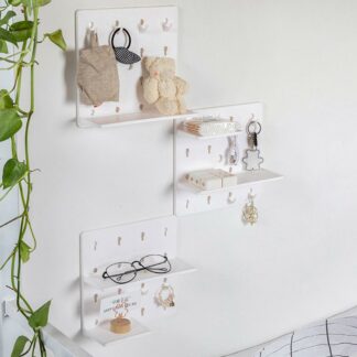 1 Set Useful Organizer Rack 2 Colors Wall Storage Rack