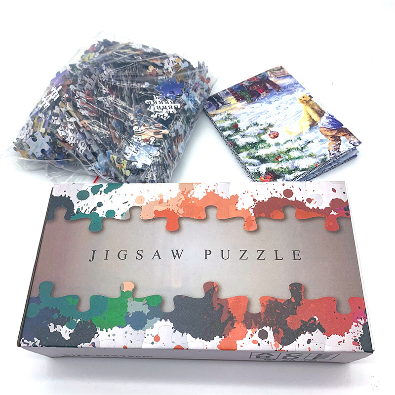 100PCS Merry Christmas Large Jigsaw Puzzle - Image 4