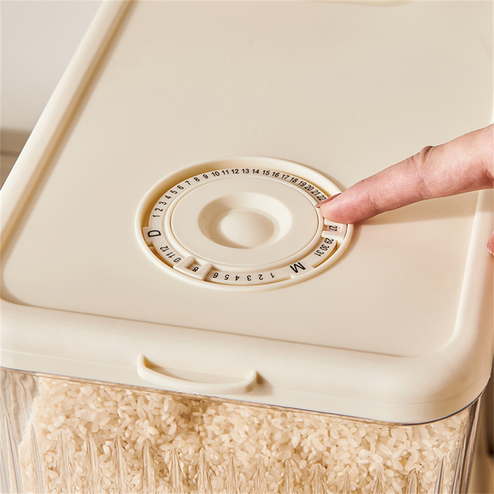 Plastic Sealed Rice Bucket Grain Dispenser Storage Box - Image 3