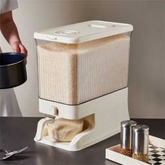 Plastic Sealed Rice Bucket Grain Dispenser Storage Box