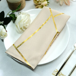 10pcs Modern Soft Apricot Dining Napkins