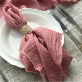12PCS Double-Layer Cotton Cloth Napkins 43cm*43cm
