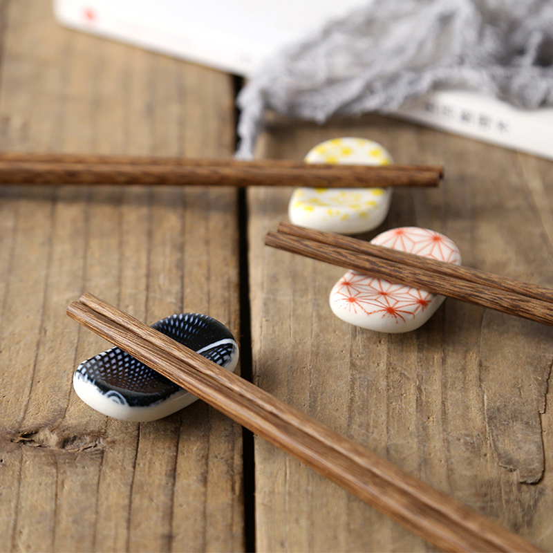 Cute Square Pillow Chopstick Rest Tableware, Blue, 1 pcs