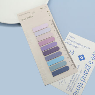 Sticky Notes Set With Ruler For Index Tabs Page Markers