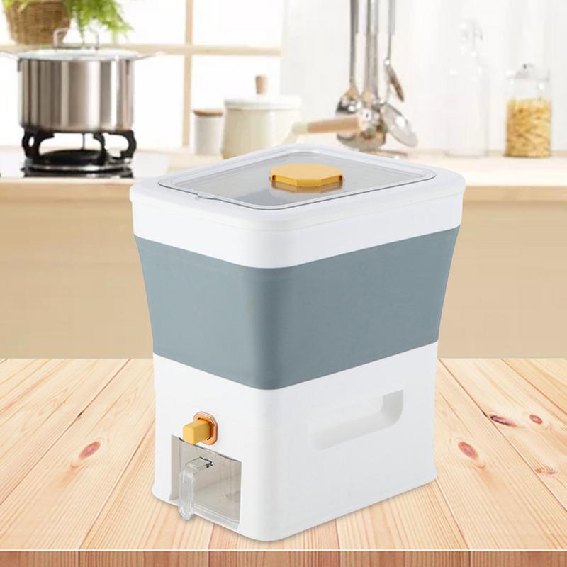 24.2L Rice Storage Container Multi Use Grain Cereal Dispenser Bucket