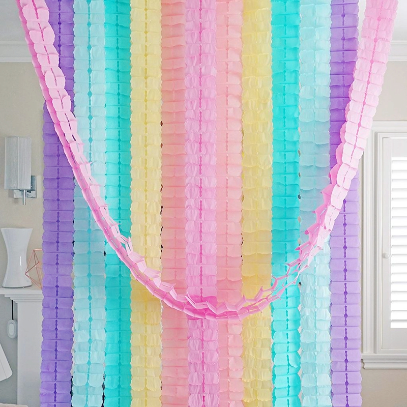 3.6M Multicolor 4-Leaf Clover Paper Pull Flag Garlands Party Decoration - Image 2