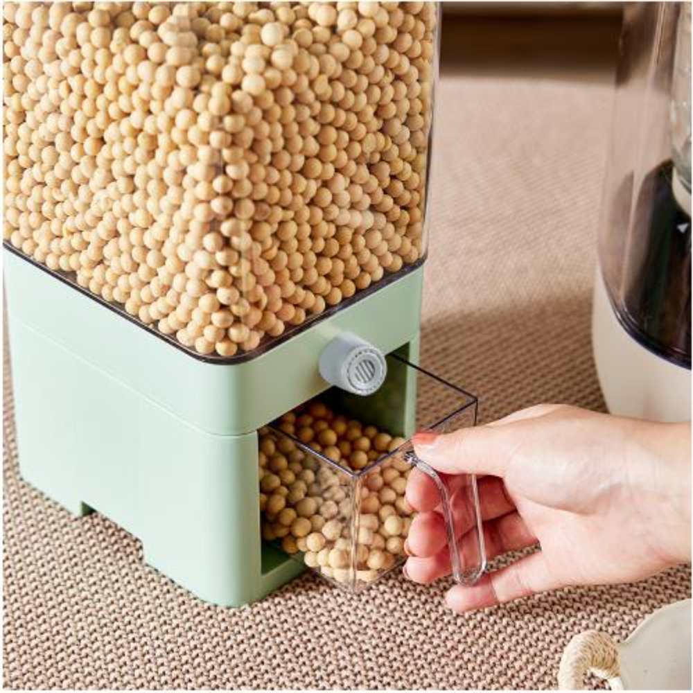 3.7L Rice Storage Container Household Cereal Dispenser Bucket - Image 3