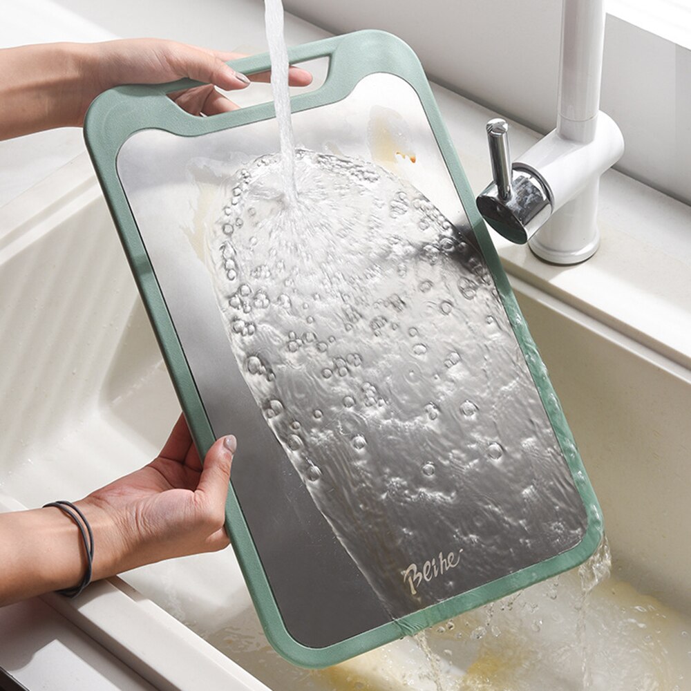 Double-Sided 304 Stainless Steel Cutting Board - Image 5