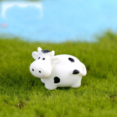 3PCS Cow Family Mini Statue Miniature Bonsai Decor - Image 3
