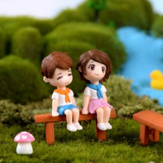 3PCS/set DIY Mini Couples Dolls Miniatures Figures Decor