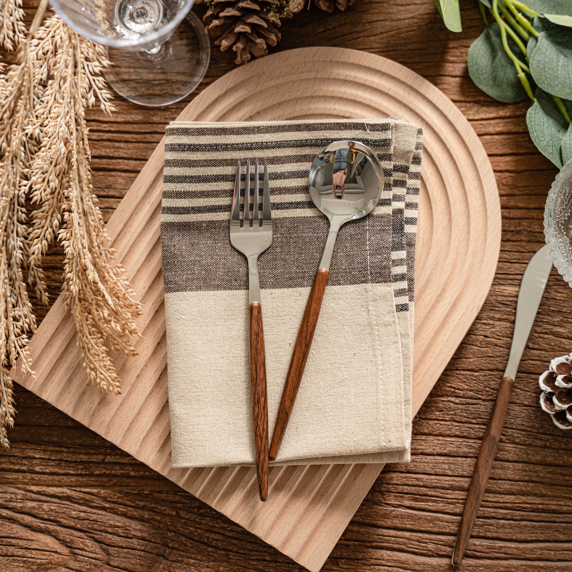 40*60cm Cotton Linen Napkins Table Mat - Image 2