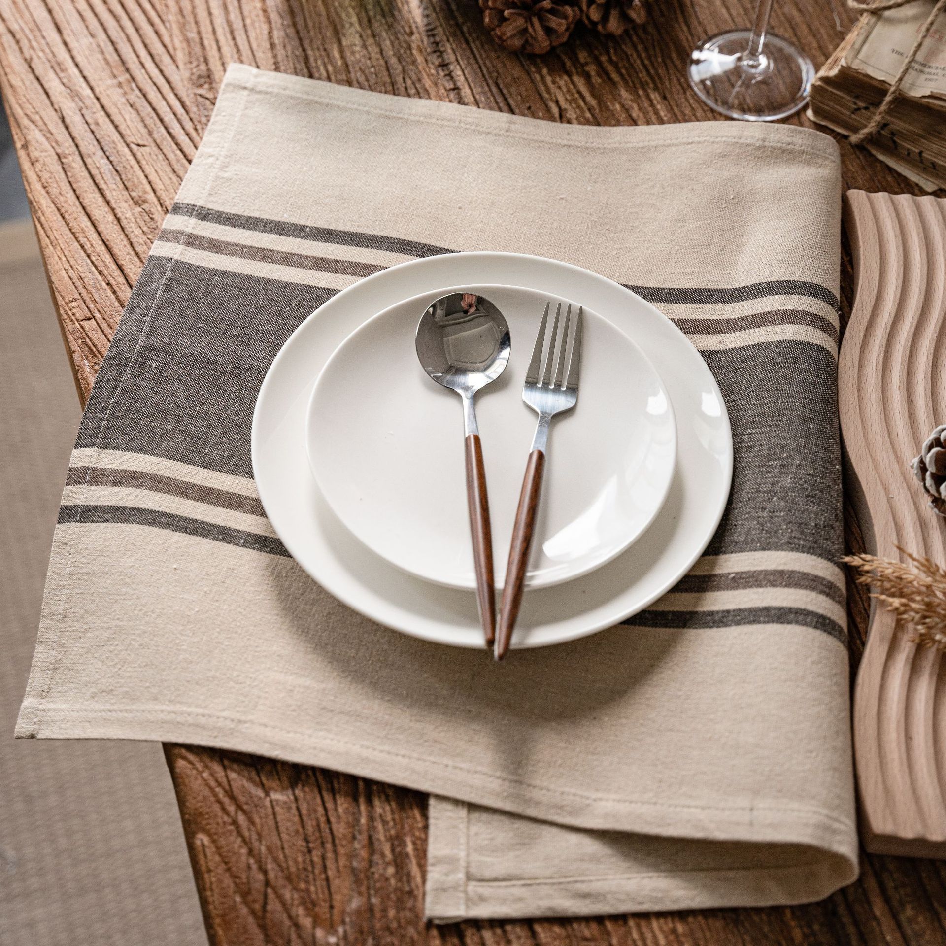 40*60cm Cotton Linen Napkins Table Mat - Image 5