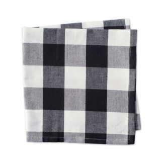 40x40cm Black White Plaid Table Napkin
