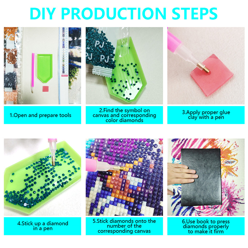 5D DIY Beautiful Lotus Full Diamond Painting Kit - Image 5