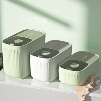 5kg Sealed Rice Dispenser Grain Storage Container Food Bucket