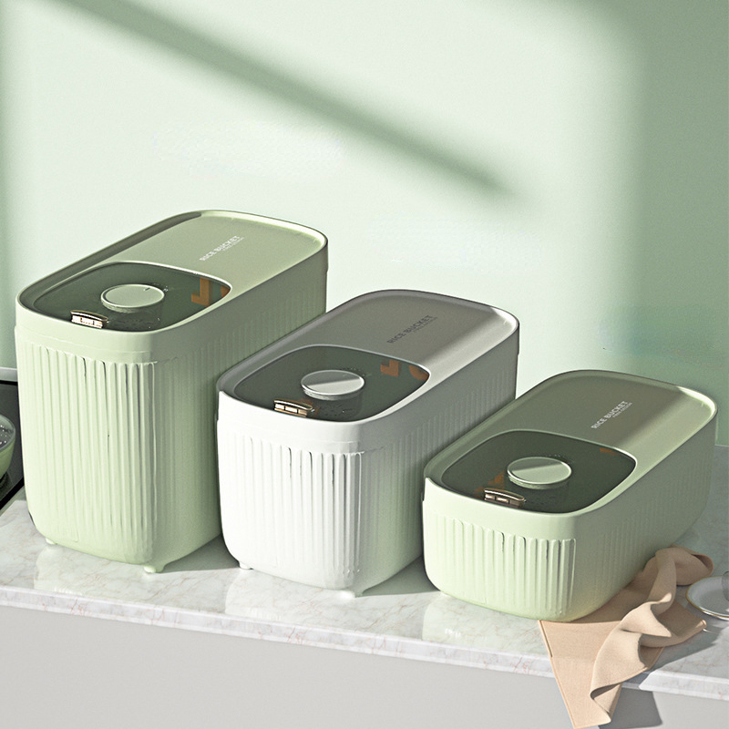 5kg Sealed Rice Dispenser Grain Storage Container Food Bucket