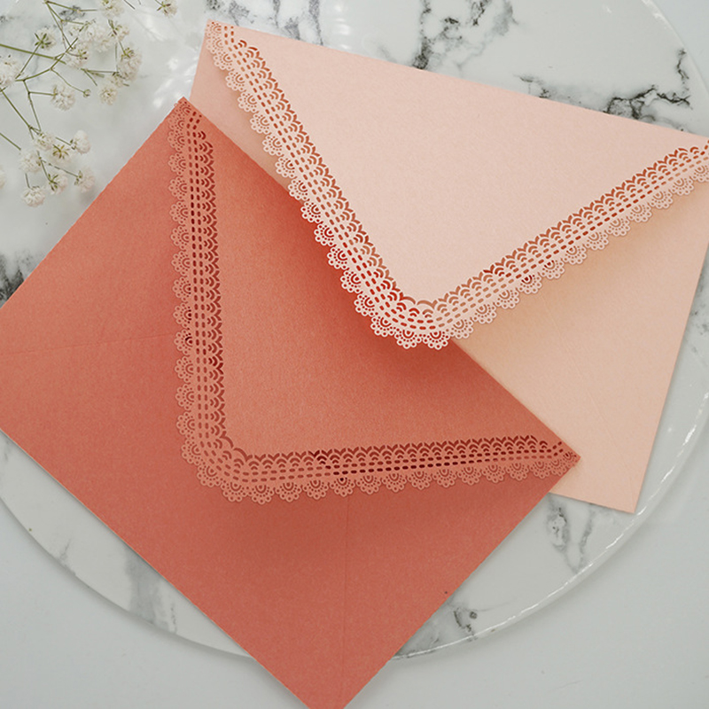 5pcs/lot Triangle Envelope Carving Lace Business Supplies Envelopes - Image 4