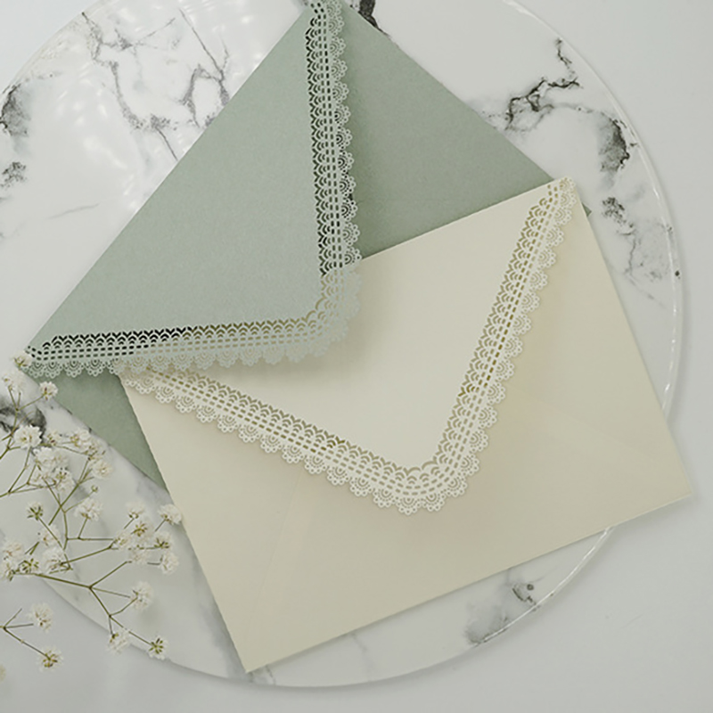 5pcs/lot Triangle Envelope Carving Lace Business Supplies Envelopes - Image 6