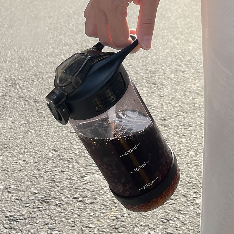 700ML Portable Leak-proof Large-capacity Water Bottle with Straw - Image 3