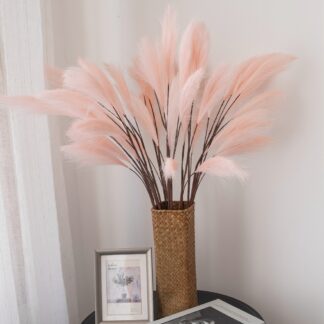 80cm Pink Pampas Decoration Artificial Flower