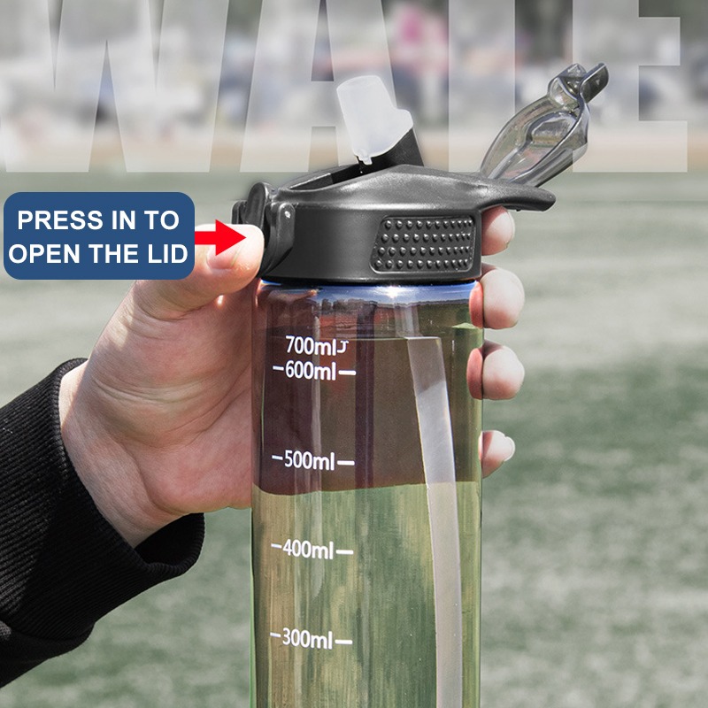 700ML Portable Leak-proof Large-capacity Water Bottle with Straw - Image 6