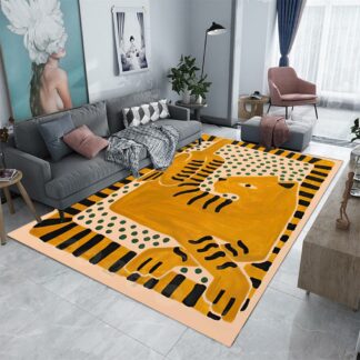 Ancient Egypt Abstract Carpet For Living Room Colorful Leopard Rugs