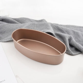 Baking Tools Oval Cheesecake Mould Golden Non-stick Baking Tray Set