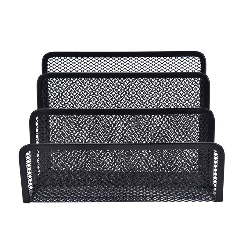 Black Metal Mesh Desk Organizer - Image 4